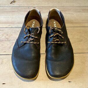 Vivobarefoot Mens Ra II Size 44 (11) Brown Leather Barefoot Oxford Shoes